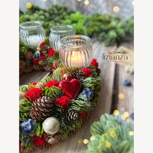 'Judit' adventi koszorú  - karácsony - adventi díszek - adventi koszorú - Meska.hu