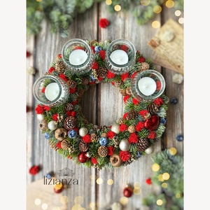 'Judit' adventi koszorú  - karácsony - adventi díszek - adventi koszorú - Meska.hu