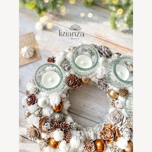 'Barbara' adventi koszorú  - karácsony - adventi díszek - adventi koszorú - Meska.hu