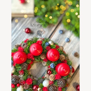 'Hanna' adventi koszorú  - karácsony - adventi díszek - adventi koszorú - Meska.hu
