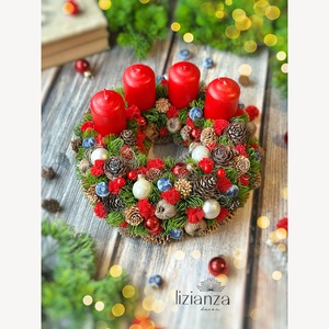 'Hanna' adventi koszorú  - karácsony - adventi díszek - adventi koszorú - Meska.hu