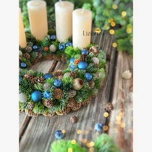 'Kata' adventi koszorú  - karácsony - adventi díszek - adventi koszorú - Meska.hu