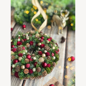 'Aisa' adventi ajtódísz (27cm) - Meska.hu
