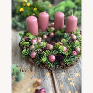 Tessa adventi koszorú, Karácsony, Adventi díszek, Adventi koszorú, Virágkötés, MESKA