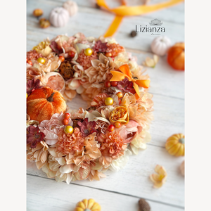 Johanna őszi ajtódísz  - otthon & életmód - dekoráció - ajtó- és ablak dekoráció - ajtódísz & kopogtató - Meska.hu