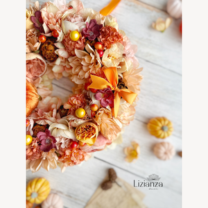 Johanna őszi ajtódísz  - otthon & életmód - dekoráció - ajtó- és ablak dekoráció - ajtódísz & kopogtató - Meska.hu