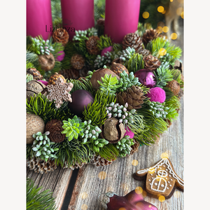 Dorothy adventi koszorú - karácsony - adventi díszek - adventi koszorú - Meska.hu