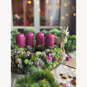 Dorothy adventi koszorú, Karácsony, Adventi díszek, Adventi koszorú, Virágkötés, MESKA