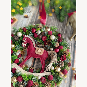 Amelie adventi ajtódísz - karácsony - adventi díszek - adventi ajtódísz - Meska.hu