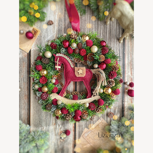 Amelie adventi ajtódísz - karácsony - adventi díszek - adventi ajtódísz - Meska.hu