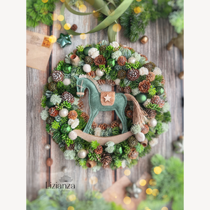 Gerda adventi ajtódísz - Meska.hu