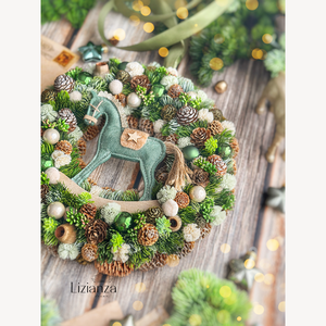 Gerda adventi ajtódísz - karácsony - adventi díszek - adventi ajtódísz - Meska.hu