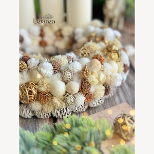 �Jana adventi koszorú - karácsony - adventi díszek - adventi koszorú - Meska.hu