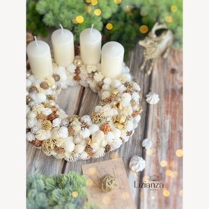 �Jana adventi koszorú - karácsony - adventi díszek - adventi koszorú - Meska.hu