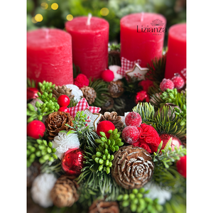 Lotti adventi koszorú  - karácsony - adventi díszek - adventi koszorú - Meska.hu