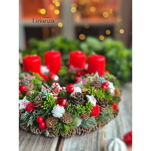 Lotti adventi koszorú  - Meska.hu