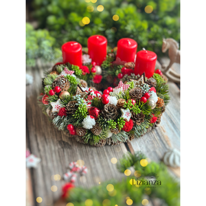 Lotti adventi koszorú  - karácsony - adventi díszek - adventi koszorú - Meska.hu