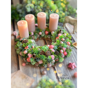 Fédra adventi koszorú - karácsony - adventi díszek - adventi koszorú - Meska.hu