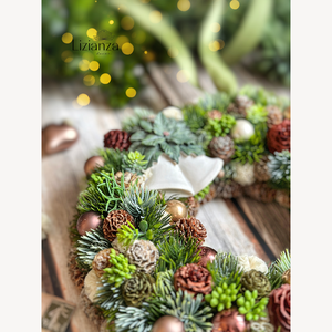 Berta adventi ajtódísz - karácsony - adventi díszek - adventi ajtódísz - Meska.hu