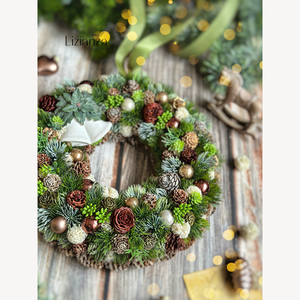 Berta adventi ajtódísz - karácsony - adventi díszek - adventi ajtódísz - Meska.hu