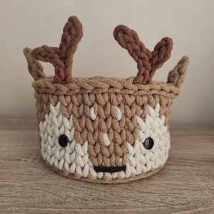 Szarvasos horgolt tároló  - Meska.hu