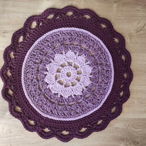 Horgolt szőnyeg - 80 cm - otthon & életmód - lakástextil - szőnyeg - horgolt szőnyeg - Meska.hu