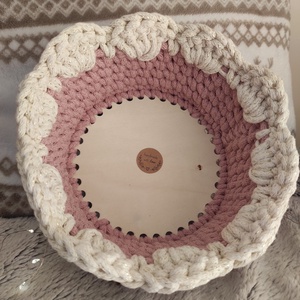 Karácsonyi horgolt kosár  - karácsony - karácsonyi lakásdekoráció - karácsonyi lakásdíszek - Meska.hu