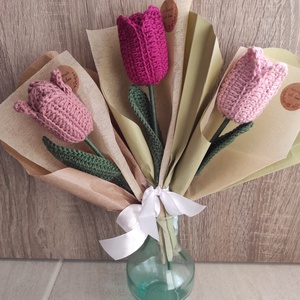 Horgolt tulipán  - Meska.hu