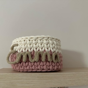 Neves horgolt tároló , Otthon & Életmód, Tárolás & Rendszerezés, Tárolókosár, Horgolás, MESKA