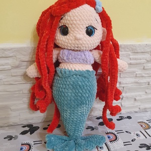 Horgolt sellő, Játék & Sport, Plüssállat & Játékfigura, Bagoly, Horgolás, Puha zseníliafonalból készült, biztonsági szemmel ellátott plüss. A szemek miatt 3 éves kor alatt n..., MESKA