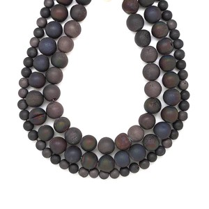 Achát geódás golyó 10mm ékszerkészítő alapanyag (füzér), Kellékek & szerszámok, Ásvány alapanyag, Ásványfüzér, , MESKA