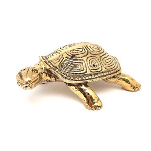 Réz figura teknős arany 4x11cm, Otthon & Életmód, Dekoráció, Dísztárgy, , MESKA