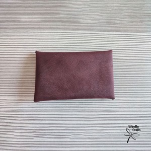 Bordó egyfakkos kártyatartó - táska & tok - pénztárca & más tok - kártyatartó & irattartó - Meska.hu