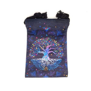 Kristályos életfa mintás szütyő � textil ajándéktasak 13x18 cm - Meska.hu