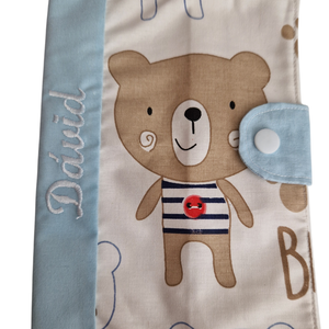 Egészségügyi Kiskönyv Borító h�mzett Névvel ellátva, Baba - mama, Babaemlékek, Egészségügyi kiskönyv borító, Varrás, MESKA