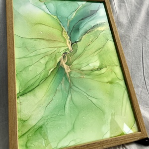 Alkohol tinta festmny /Shades of green/ - Meska.hu