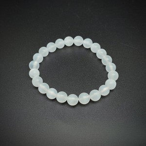 AB minőségű szelenit golyós ásvány karkötő 8mm, Ékszer, Karkötő, Ásványkarkötő, , MESKA