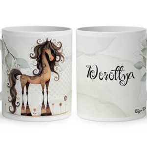 Névvel kérhető - Különleges furi lovas mintás bögre, Otthon & Életmód, Konyhafelszerelés, tálalás, Tálalás, Bögre & Csésze, , MESKA