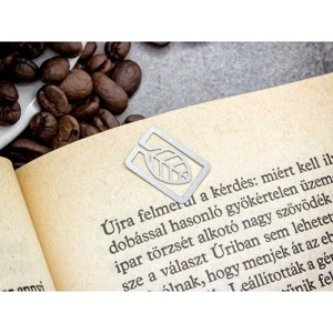 Falevél oldaljelölő acél könyvjelző, Könyv & Zene, Könyvjelző, , MESKA