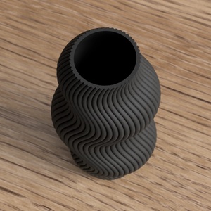 3D modern hullámos váza - otthon & életmód - dekoráció - virágdísz és tartó - váza - Meska.hu