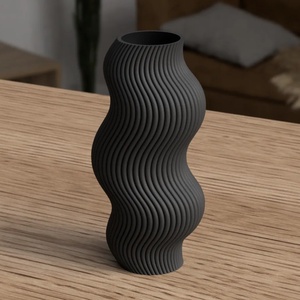 3D modern hullámos váza, Otthon & Életmód, Dekoráció, Virágdísz és tartó, Váza, Mindenmás, MESKA