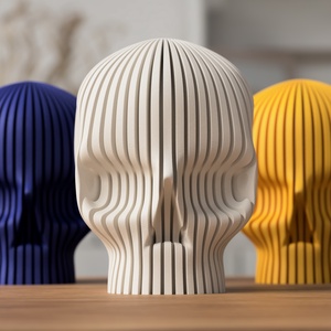 3D koponya, ledes mécsestartó - otthon & életmód - dekoráció - asztal és polc dekoráció - asztaldísz - Meska.hu