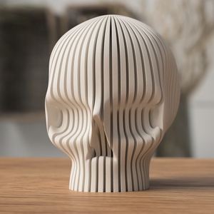 3D koponya, ledes mécsestartó, Otthon & Életmód, Dekoráció, Asztal és polc dekoráció, Asztaldísz, Mindenmás, MESKA