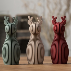 3D rénszarvas rövid agancssal - karácsony - karácsonyi lakásdekoráció - karácsonyi lakásdíszek - Meska.hu