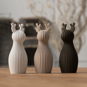 3D rénszarvas rövid agancssal - karácsony - karácsonyi lakásdekoráció - karácsonyi lakásdíszek - Meska.hu