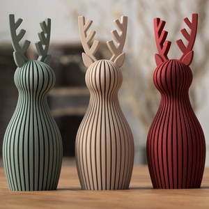 3D rénszarvas hosszú agancssal - karácsony - karácsonyi lakásdekoráció - karácsonyi lakásdíszek - Meska.hu