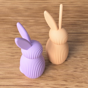 3D minimál nyúl - otthon & életmód - dekoráció - húsvéti asztaldíszek - Meska.hu