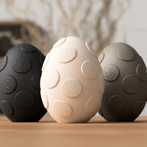 3D húsvéti tojás pöttyös - otthon & életmód - dekoráció - húsvéti asztaldíszek - Meska.hu