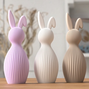 3D húsvéti nyuszi lógó füllel - otthon & életmód - dekoráció - húsvéti asztaldíszek - Meska.hu