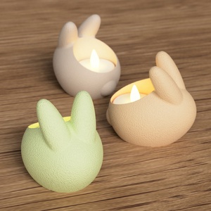 3D ledes teamécses tartó nyuszi - otthon & életmód - gyertya, illat, aroma - mécses és mécsestartó - Meska.hu